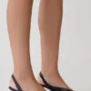 Mai Sling Back Thong Heel – Black