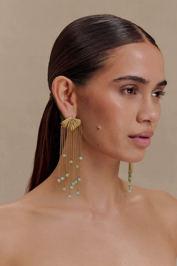Maia Chandelier Earrings – Gold Maia Chandelier Earrings – Gold