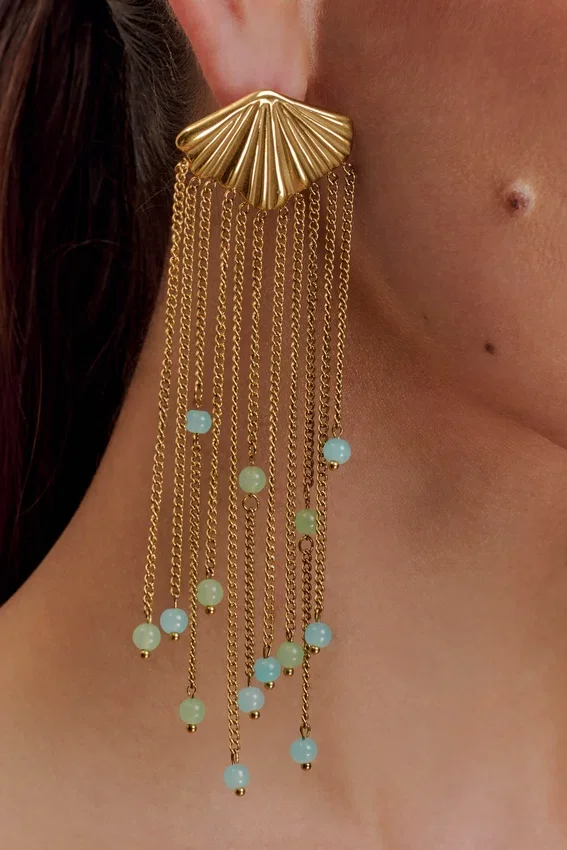 Maia Chandelier Earrings – Gold Maia Chandelier Earrings – Gold