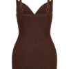 Maison Bandage Knit Mini Dress – Chocolate Maison Bandage Knit Mini Dress – Chocolate