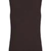 Malani Knit Top With Hardware – Chocolate