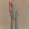 Malani Knit Top With Hardware – Sage Malani Knit Top With Hardware – Sage