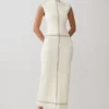 Malone Bandage Knit Midi Dress – Ivory