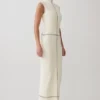 Malone Bandage Knit Midi Dress – Ivory