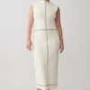 Malone Bandage Knit Midi Dress – Ivory