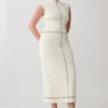 Malone Bandage Knit Midi Dress – Ivory