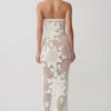Mandie Hand Crochet Asymmetrical Maxi Dress – White Mandie Hand Crochet Asymmetrical Maxi Dress – White