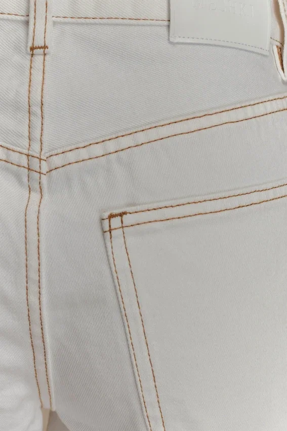 Mannon Mid Rise Denim Jeans – White Mannon Mid Rise Denim Jeans – White