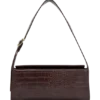 Maria Faux Leather Crocodile Shoulder Bag – Chocolate Maria Faux Leather Crocodile Shoulder Bag – Chocolate
