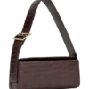 Maria Faux Leather Crocodile Shoulder Bag – Chocolate Maria Faux Leather Crocodile Shoulder Bag – Chocolate