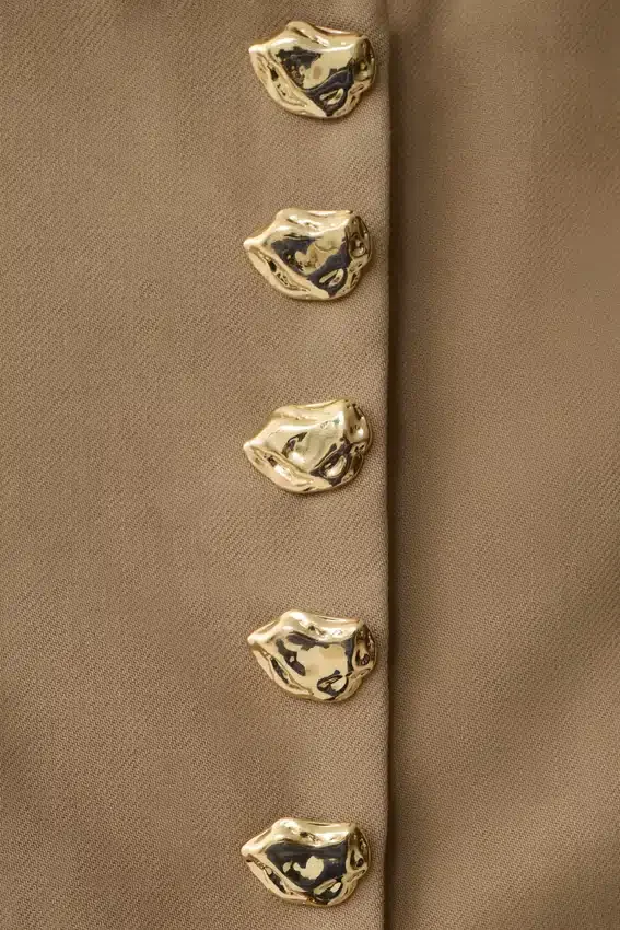 Marielle Button Up Cropped Jacket – Taupe Marielle Button Up Cropped Jacket – Taupe