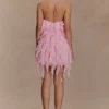 Marigold Ruffle Halter Mini Dress – Powder Pink Marigold Ruffle Halter Mini Dress – Powder Pink