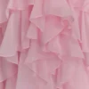 Marigold Ruffle Halter Mini Dress – Powder Pink Marigold Ruffle Halter Mini Dress – Powder Pink