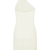 Mariposa Slinky Halter Mini Dress – Ivory Mariposa Slinky Halter Mini Dress – Ivory