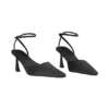 Marley Satin Pointed Heel – Black