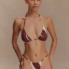 Marquise Bikini Bottom – Chocolate Deco Fleur Print Marquise Bikini Bottom – Chocolate Deco Fleur Print