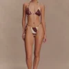 Marquise Bikini Top – Chocolate Deco Fleur Print Marquise Bikini Top – Chocolate Deco Fleur Print