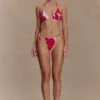 Marquise Bikini Top – Dragonfruit Deco Fleur Print Marquise Bikini Top – Dragonfruit Deco Fleur Print