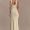Marta Slinky Cowl Maxi Dress – Lemon
