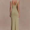 Marta Slinky Cowl Maxi Dress – Sage