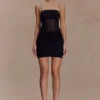 Maryk Mesh Mini Dress – Black Maryk Mesh Mini Dress – Black