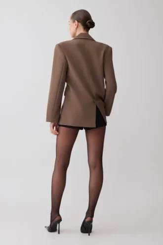 Mateo Oversized Blazer – Cacao Brown