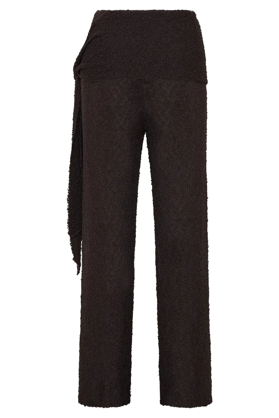 Mattais Boucle Knit Pants – Dark Chocolate Mattais Boucle Knit Pants – Dark Chocolate