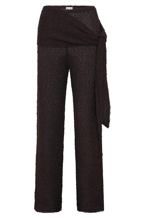 Mattais Boucle Knit Pants – Dark Chocolate Mattais Boucle Knit Pants – Dark Chocolate