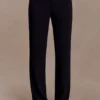 Maude Crepe Straight Leg Pants – Black Maude Crepe Straight Leg Pants – Black