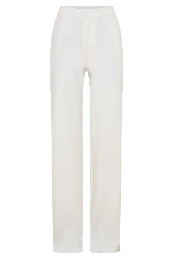 Maude Crepe Straight Leg Pants – Ivory Maude Crepe Straight Leg Pants – Ivory
