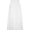 Maureen Broderie Strapless Maxi Dress – White Maureen Broderie Strapless Maxi Dress – White