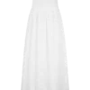 Maureen Broderie Strapless Maxi Dress – White Maureen Broderie Strapless Maxi Dress – White