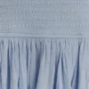 Maureen Cotton Shirring Maxi Dress – Powder Blue