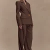 Max Cinched Waist Blazer – Chocolate Max Cinched Waist Blazer – Chocolate