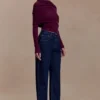 Kirralee Straight Leg Cuffed Jeans – Indigo Blue Kirralee Straight Leg Cuffed Jeans – Indigo Blue