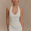 Meadow Corset Halter Top – White Meadow Corset Halter Top – White