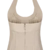 Meadow Denim Corset Halter Top – Stone Wash Meadow Denim Corset Halter Top – Stone Wash