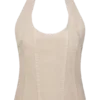 Meadow Denim Corset Halter Top – Stone Wash Meadow Denim Corset Halter Top – Stone Wash