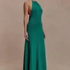 Meg Halter Tassel Maxi Dress – Emerald Meg Halter Tassel Maxi Dress – Emerald