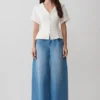 Bobby Oversized Jean With Front Pleat – Summer Blue Bobby Oversized Jean With Front Pleat – Summer Blue