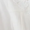 Melody Short Sleeve Shirt With Lace Collar – White Melody Short Sleeve Shirt With Lace Collar – White