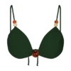 Memphis Beaded Bikini Top – Green