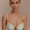Memphis Beaded Bikini Top – Mint Memphis Beaded Bikini Top – Mint