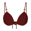 Memphis Beaded Bikini Top – Wine