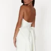 Meredith Strapless Bow Mini Dress – White