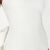 Meredith Strapless Bow Mini Dress – White