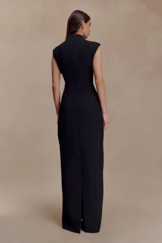 Michelle Cut Out Maxi Dress – Black