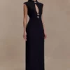Michelle Cut Out Maxi Dress – Black