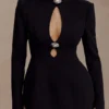 Michelle Cut Out Mini Dress – Black