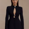 Michelle Cut Out Mini Dress – Black